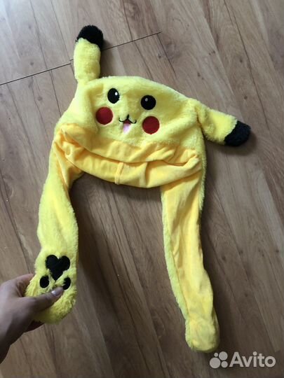 Шапка игрушка пикачу и слоник