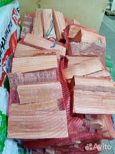 Дрова березовые в сетках