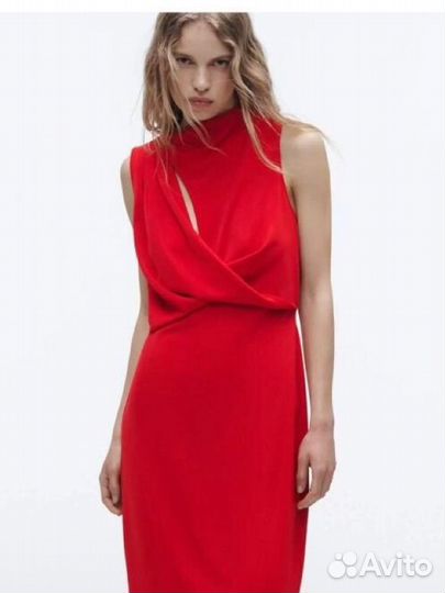 Платье zara красное