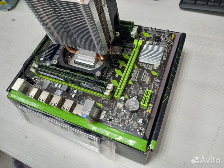 Связка 16ядер E5-2650v23.40 Tb+мать X79+16Гб+кулер