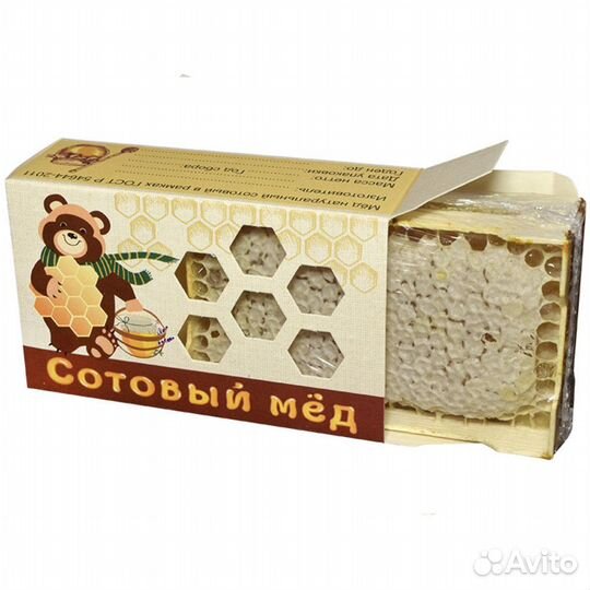 Коробка для сотового меда Мишка (10шт)
