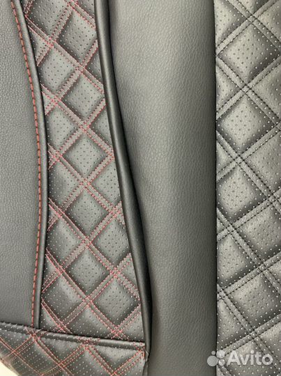 Чехлы на Kia Rio 3 (экокожа с перфорацией)