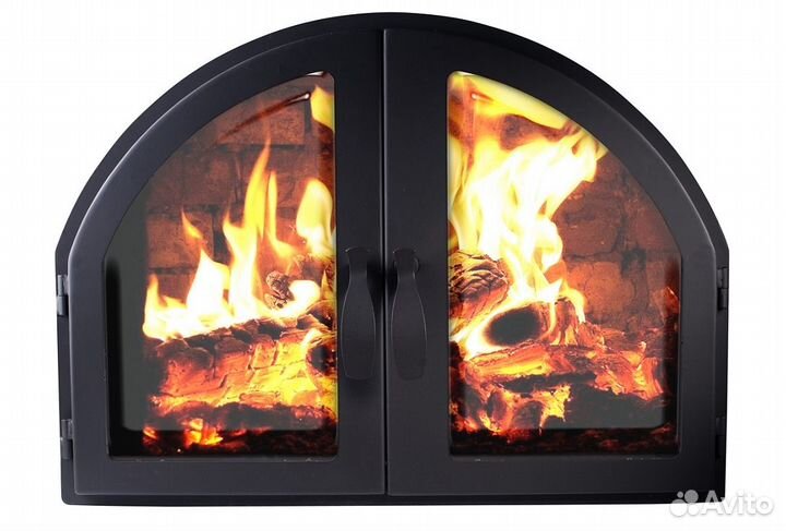 Дверка для печи со стеклом