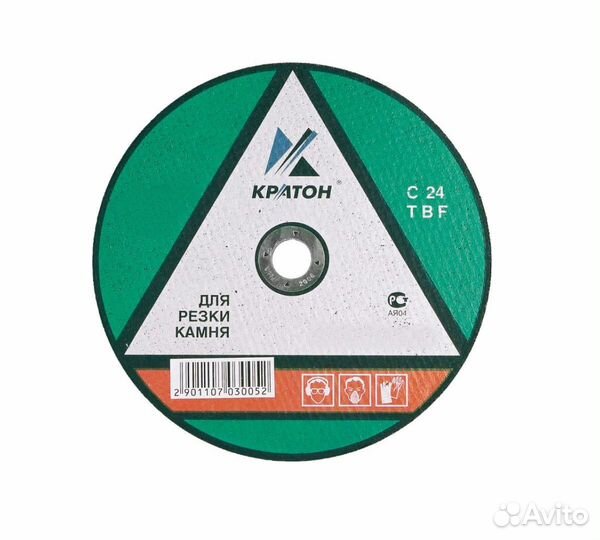 Круг отрезной по камню Кратон C24TBF 300х32х3,2мм