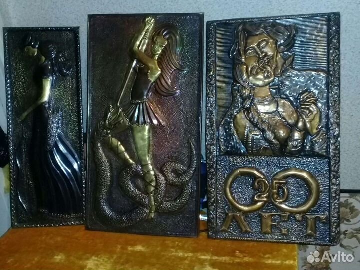 Картина чеканка СССР