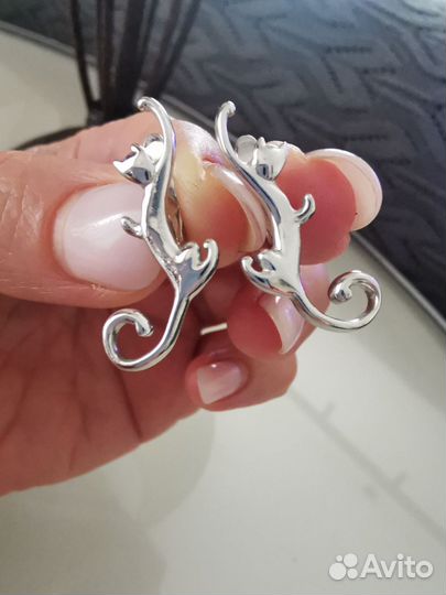 Серьги кошечки