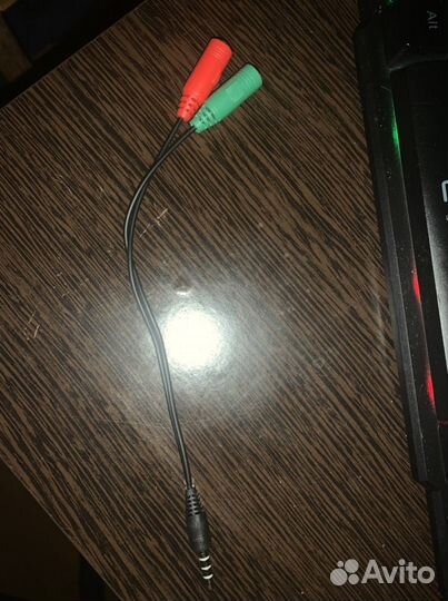 Переходник микрофон и наушники