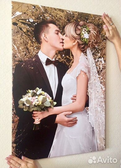 Портрет на холсте по фото на 23 февраля