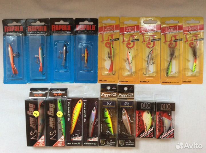 Зимние балансиры, воблера, раттлины