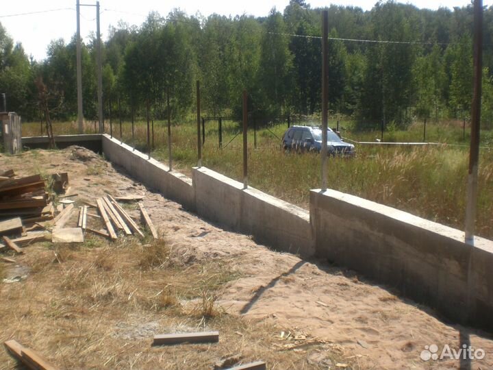 Фундамент для забора