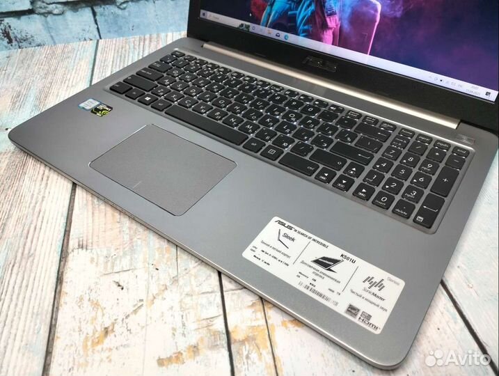 Игровой asus на i5-6200u/ GTX 950M/ RAM 6/ SSD+HDD