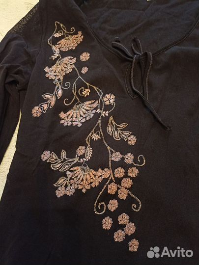 Топ сетка чёрный Next р.48