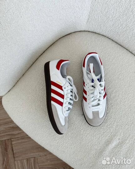 Adidas Samba OG Sporty rich white core burgundy