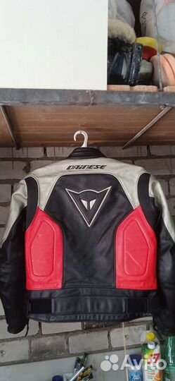 Мотокуртка кожаная мужская