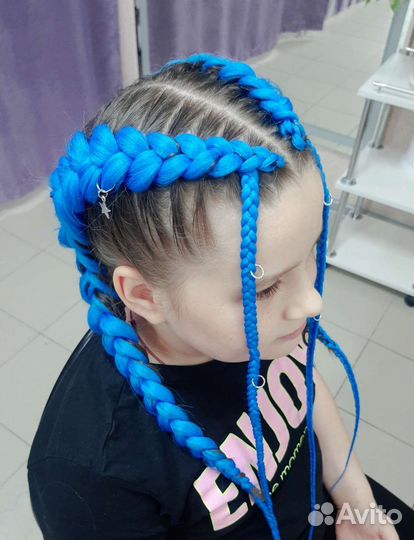 Косы с канекалоном/ прически на выпускной