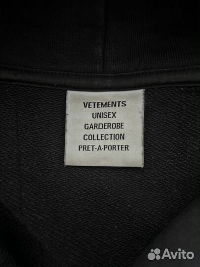 Vetements худи hardcore patch multicolour