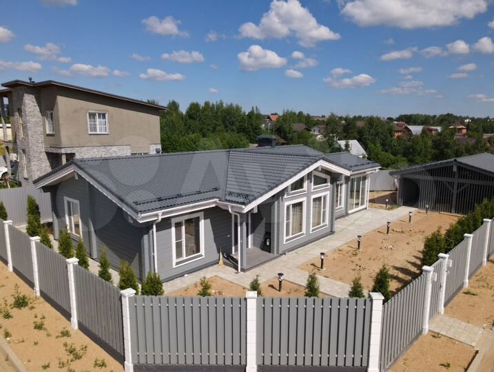 Коттедж 126 м² на участке 9 сот.