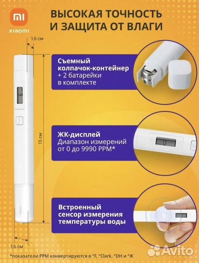Тестер качества воды от Xiaomi