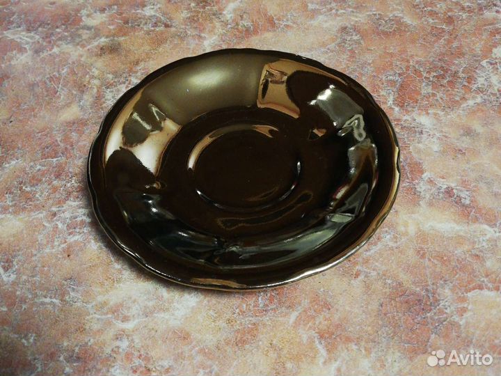 Блюдце золотое d12 см