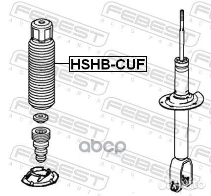 Пыльник заднего амортизатора hshbcuf Febest