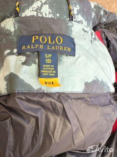 Пуховик детский polo ralph lauren 8