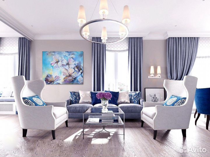 Картина маслом готовая работа