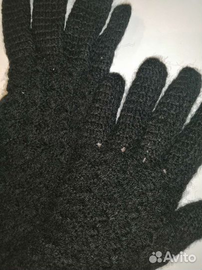 Перчатки ажурные вязаные