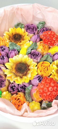 Съедобный букет, букет из зефира, сладкий букет