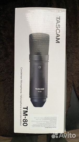 Микрофон студийный tascam TM-80-BK