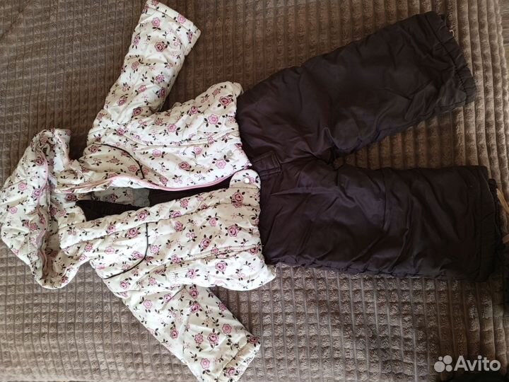 Зимний комбинезон для девочки 74 80