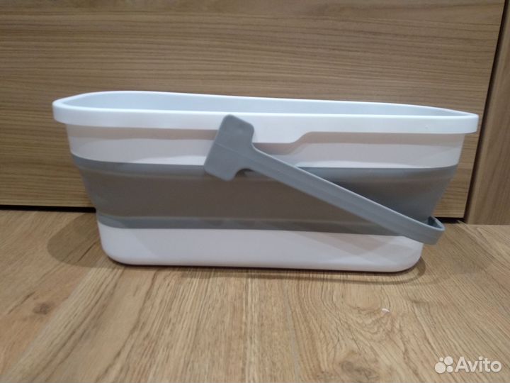 Складное силиконовое ведро