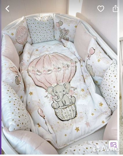 Бортики в детскую кроватку