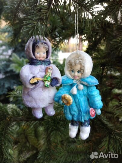 Коллекционные елочные игрушки ручной работы