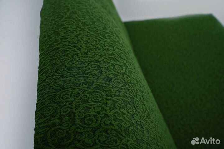 Набор чехлов на диван и два кресла, Зеленый