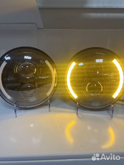 Диодные фары на ниву