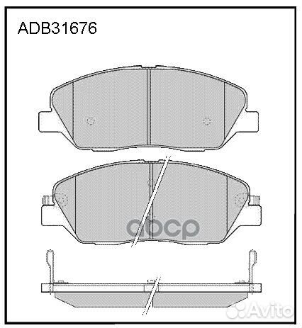 Колодки тормозные дисковые передние ADB31676 AL