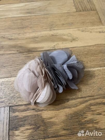 Брошь цветок из ткани/ роза