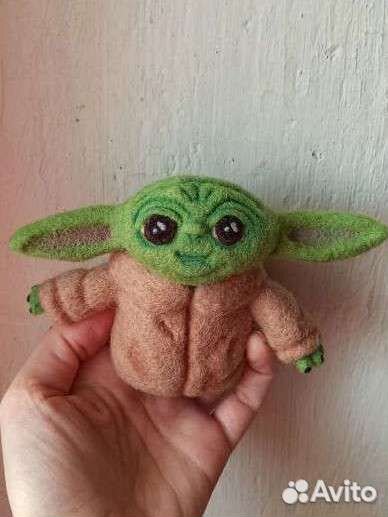 Малыш Йода игрушка из шерсти