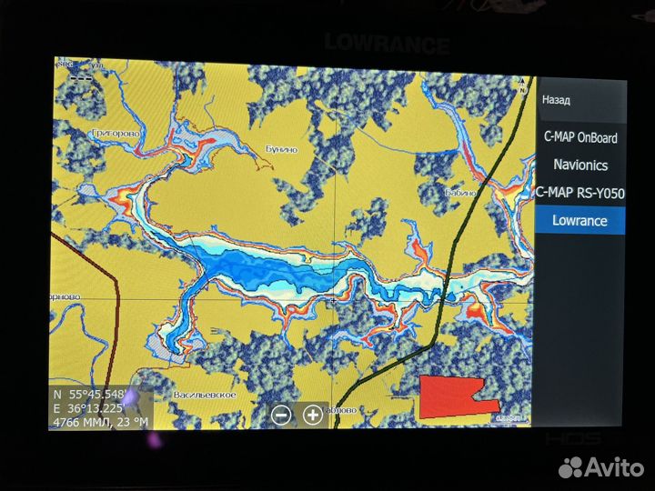 Карта глубин C-map+ Navionics+Подмосковье