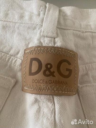 Белые джинсы D&G оригинал