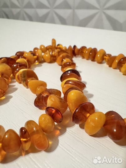 Винтажные Бусы из натурального Янтаря СССР