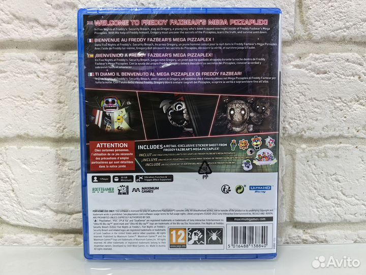 Five Nights AT Freddy Security Breach PS5