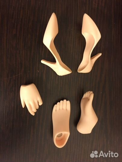 Каблучные стопы, туфли и кисть для бжд минифи