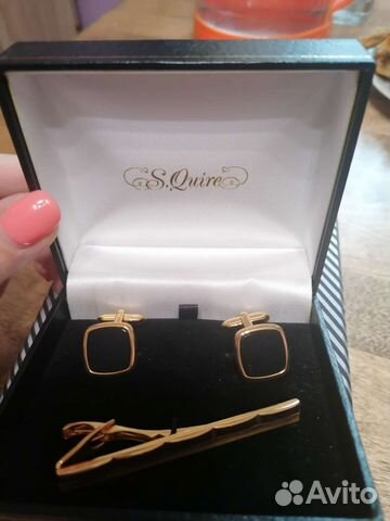 Запонки и зажим для галстука