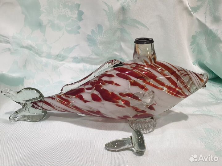 Рыба Ваза кувшин конфетница гутное стекло