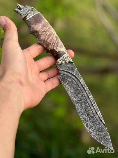 Нож из дамасской стали