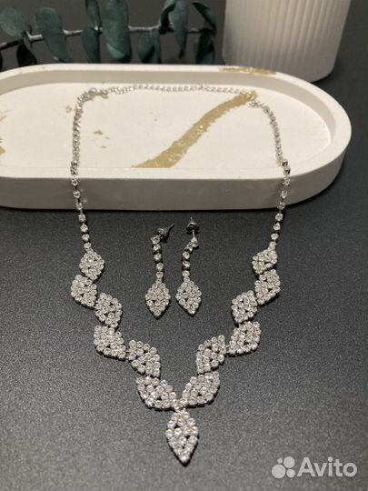Ожерелье и серьги комплект Lady Collection