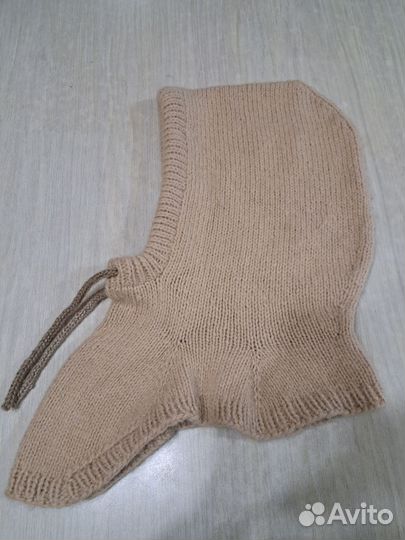 Капор и варежки зимний комплект головной убор