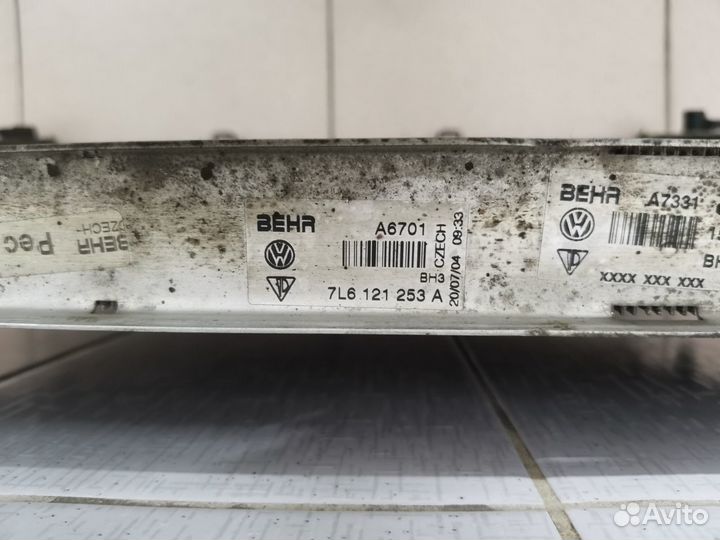 Основной радиатор VW Touareg 7L 4,9TDI 7L6121253A