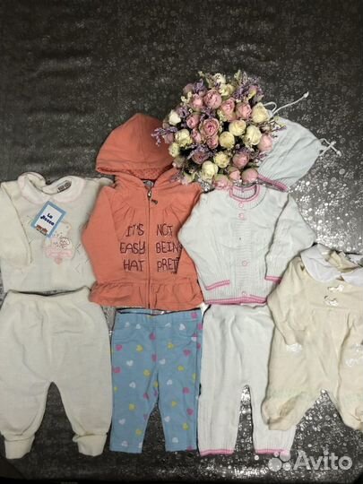 Одежда пакетом девочке. Размер 68 74 80